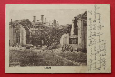 Ansichtskarte AK Loivre 1916 Ruine Bombardierung WKI Frankreich France 51 Marne